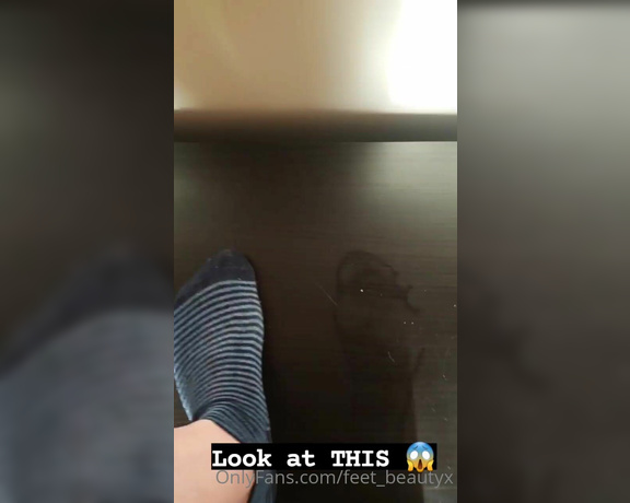 Feet_beautyx aka feet_beautyx - 06-28-2021 OnlyFans Video - Socks and thong still DAMP from todays spin class