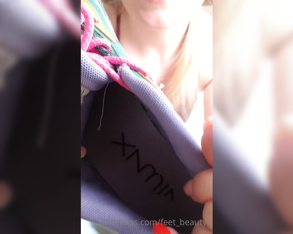 Feet_beautyx aka feet_beautyx - 08-03-2021 OnlyFans Video - Youre gonna sniff this sweaty shoe like a good boy