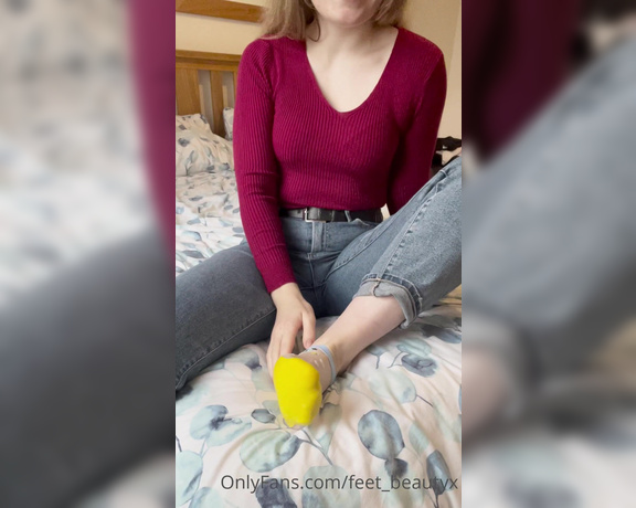 Feet_beautyx aka feet_beautyx - 11-30-2021 OnlyFans Video - Abuse served best with a bit of sock tease  come now piggy, come submit to