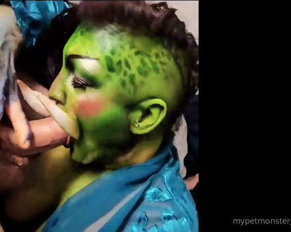 Mypet_monstergirl aka mypetmonstergirl - 02-10-2024 OnlyFans Video - Orc Milf Sloppy Blowjob