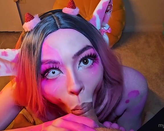 Mypet_monstergirl aka mypetmonstergirl - 11-09-2024 OnlyFans Video - BlowJob and cumshot with Rosie the Cow