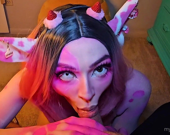 Mypet_monstergirl aka mypetmonstergirl - 11-09-2024 OnlyFans Video - BlowJob and cumshot with Rosie the Cow