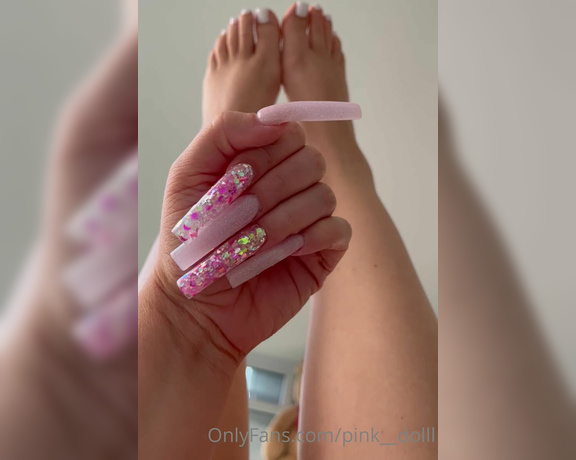 Pink Dolll aka pink__dolll - 06-02-2023 OnlyFans Video - Tip me to pay for my next manipedi Back to my FAV  White Toes