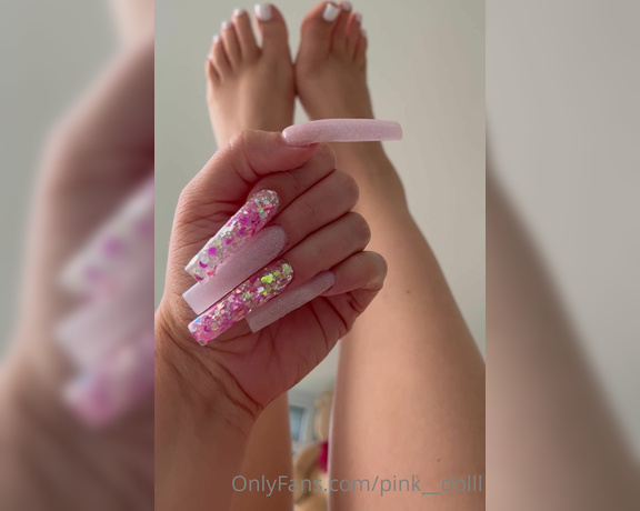 Pink Dolll aka pink__dolll - 06-02-2023 OnlyFans Video - Tip me to pay for my next manipedi Back to my FAV  White Toes