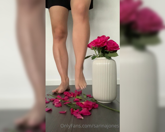 Sarina Jones aka sarinajones - 06-04-2023 OnlyFans Video - POV you are these roses Do you deserve to be trampled by my beautiful feet Do