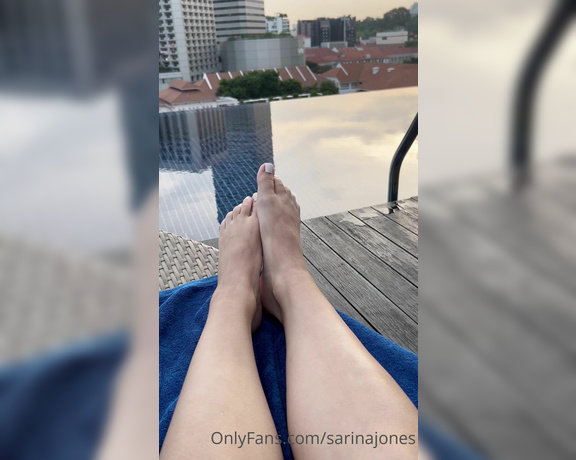 Sarina Jones aka sarinajones - 04-23-2023 OnlyFans Video - Lets enjoy the view from the roof pool together Or should I say Im enjoying the