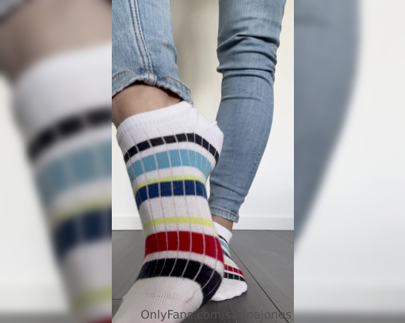 Sarina Jones aka sarinajones - 08-22-2023 OnlyFans Video - You like white socks for sure, but do you like them when theyre striped And when