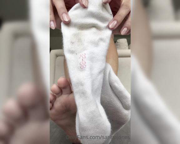 Sarina Jones aka sarinajones - 07-30-2024 OnlyFans Video - Im wearing some puma socks for you You see how much theyre worn I have to