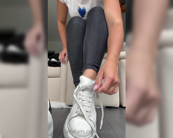 Sarina Jones aka sarinajones - 08-02-2024 OnlyFans Video - Im taking off my Alexander McQueen to show you my white, clean and fresh socks