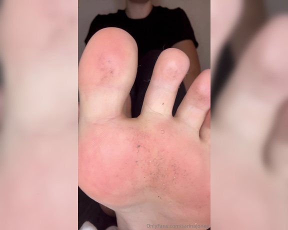 Sarina Jones aka sarinajones - 02-14-2024 OnlyFans Video - Im taking todays socks off just to show my beautiful soles to you