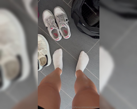 Sarina Jones aka sarinajones - 09-14-2024 OnlyFans Video - After this hot and sweaty gym day my socks are just wet Do you see the