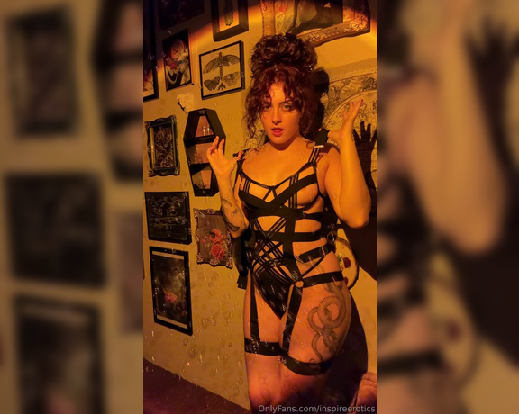 Inspire Erotics aka inspireerotics - 07-16-2024 OnlyFans Video - Taking off my strappy black lingerie well, part of it at least