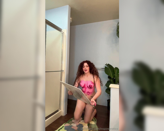 Inspire Erotics aka inspireerotics - 07-20-2024 OnlyFans Video - Watch me make special paintings for my bathroom  Should I make these an option to