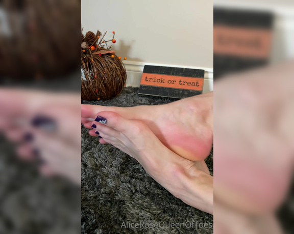 Alice Rose aka alicerosequeenoftoes - 10-25-2022 OnlyFans Video - Do you mind if my toes wiggle their way into your lap