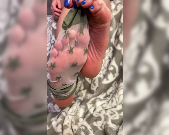 Alice Rose aka alicerosequeenoftoes - 12-15-2022 OnlyFans Video - You are going to have to work these socks off if you want to enjoy my