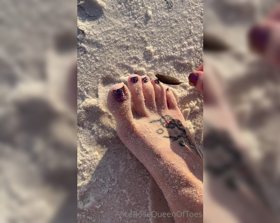 Alice Rose aka alicerosequeenoftoes - 04-06-2023 OnlyFans Video - I asked you to help me rub in some sunscreen and I turn around to see