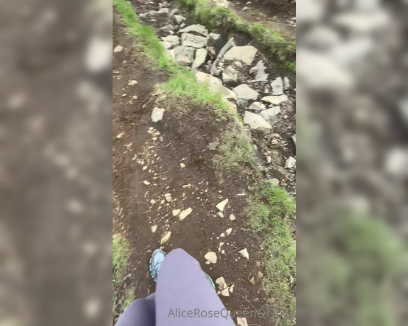 Alice Rose aka alicerosequeenoftoes - 05-29-2023 OnlyFans Video - We go for a hike and I say I need to stop because there might be