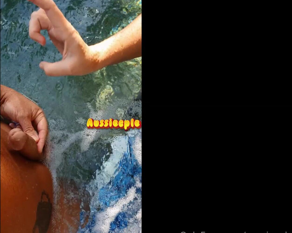 Aussiecple aka aussiecple - 05-06-2024 OnlyFans Video - Flicking and slapping that little water snake