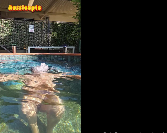 Aussiecple aka aussiecple - 05-22-2024 OnlyFans Video - Love being nude in the pool