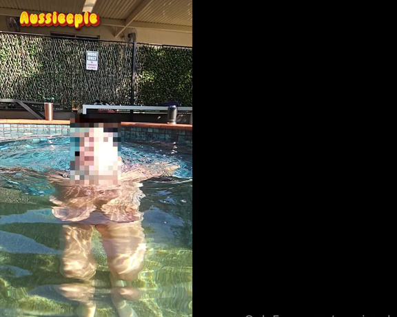 Aussiecple aka aussiecple - 05-22-2024 OnlyFans Video - Love being nude in the pool