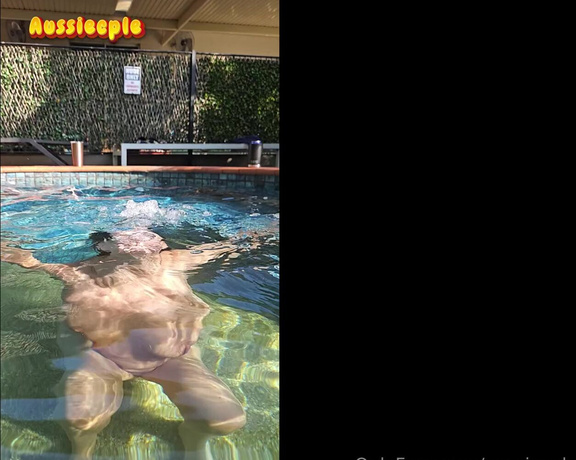 Aussiecple aka aussiecple - 04-21-2024 OnlyFans Video - The only way to swim