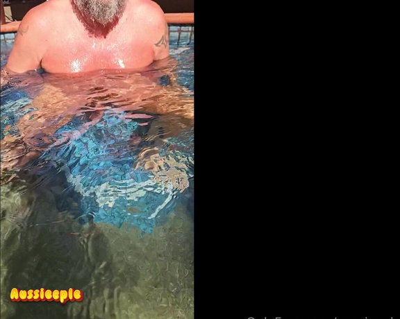 Aussiecple aka aussiecple - 07-15-2024 OnlyFans Video - Rise of the erect little water snake