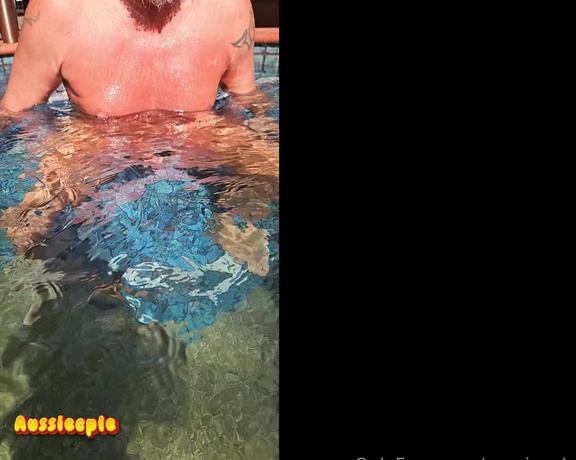 Aussiecple aka aussiecple - 07-15-2024 OnlyFans Video - Rise of the erect little water snake