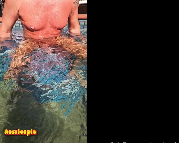 Aussiecple aka aussiecple - 07-15-2024 OnlyFans Video - Rise of the erect little water snake