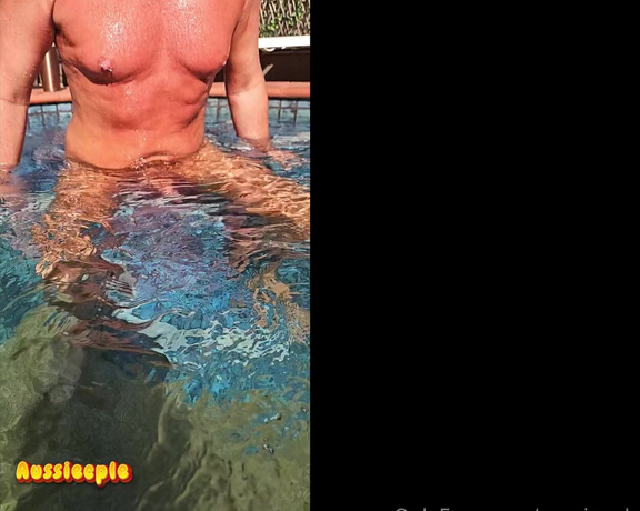 Aussiecple aka aussiecple - 07-15-2024 OnlyFans Video - Rise of the erect little water snake