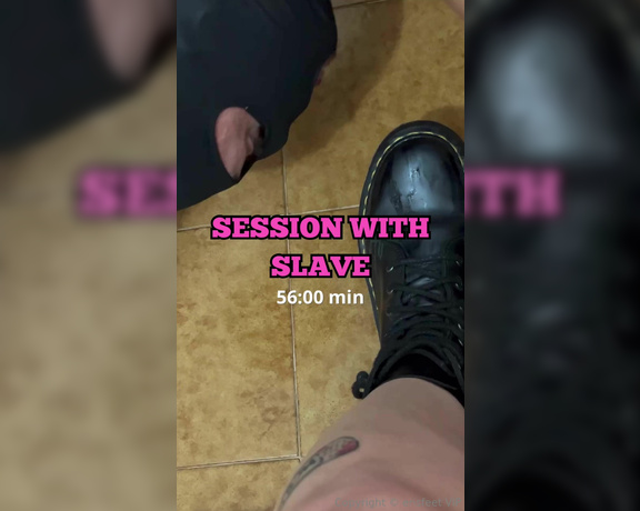 Erisfeet aka erisfeet_ - 08-29-2024 OnlyFans Video - VIDEO CON SCHIAVO Sessione con schiavo di 56 minuti Umiliato per bene e messo in castità