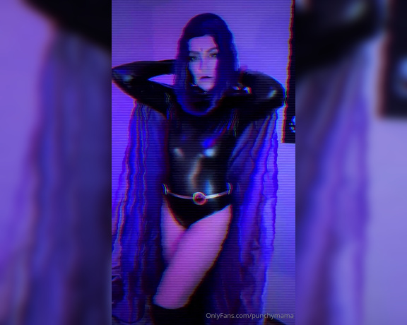 Punchy Mama aka punchymama - 01-16-2025 OnlyFans Video - A little preview of my Raven Cosplay Hopefully getting you excited for the full video now