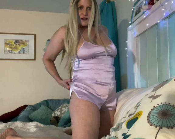 TabithaXXX - In Bed with ME and my NEW SATIN jammies