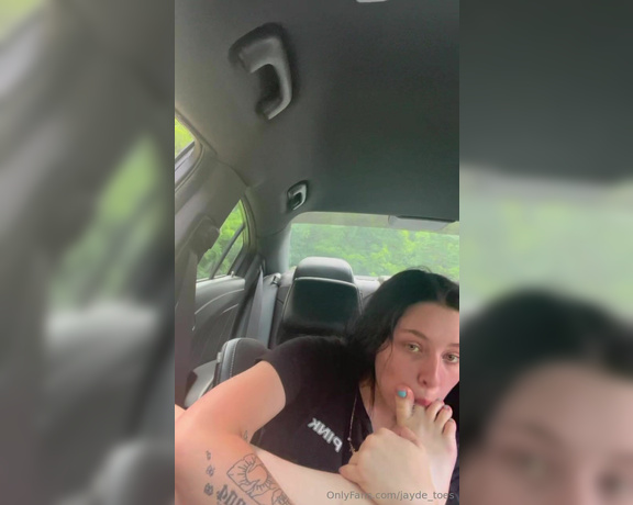 JaydeSoless aka jaydesoless - 11-29-2023 OnlyFans Video - Car Foot Worship