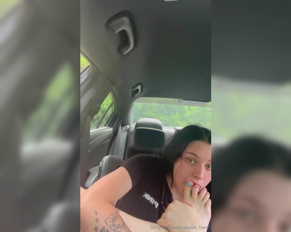 JaydeSoless aka jaydesoless - 11-29-2023 OnlyFans Video - Car Foot Worship