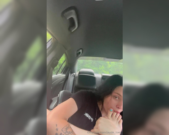 JaydeSoless aka jaydesoless - 11-29-2023 OnlyFans Video - Car Foot Worship