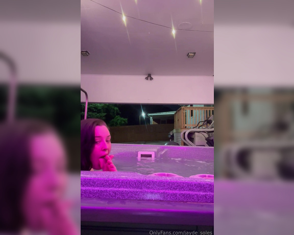 JaydeSoless aka jaydesoless - 04-24-2024 OnlyFans Video - Little fun in the hot tub