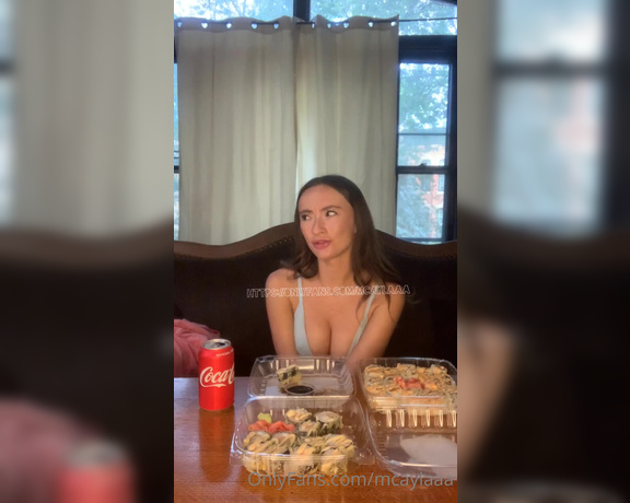 Cayla Bri aka caylabri - 08-24-2020 OnlyFans Video - SUSHI MUKBANG