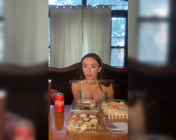 Cayla Bri aka caylabri - 08-24-2020 OnlyFans Video - SUSHI MUKBANG