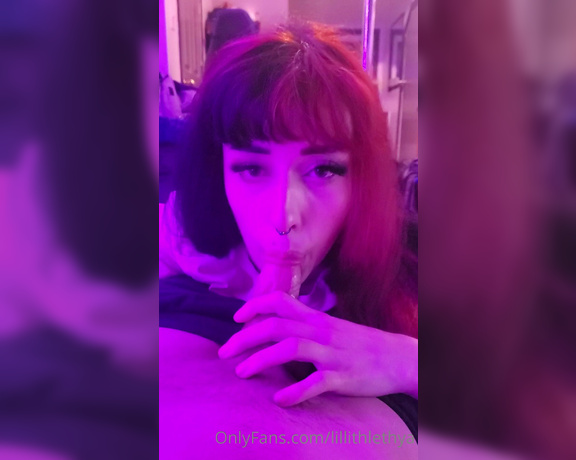 Lillith Lethya aka lillithlethya - 10-22-2020 OnlyFans Video - blacklight deepthroat part 3