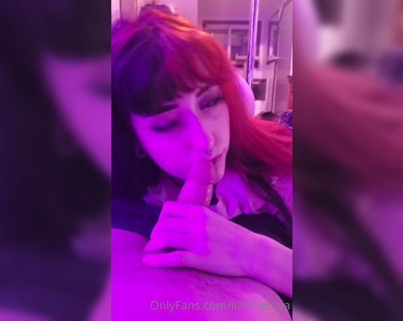 Lillith Lethya aka lillithlethya - 10-22-2020 OnlyFans Video - blacklight deepthroat part 3