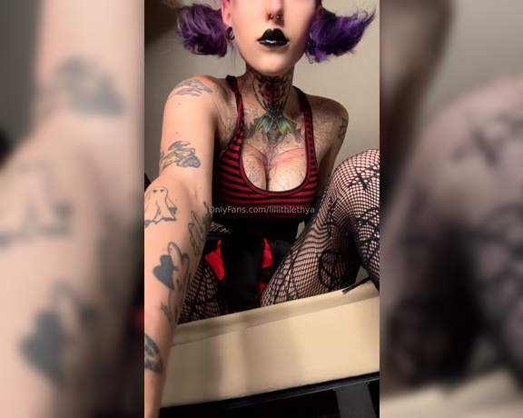 Lillith Lethya aka lillithlethya - 09-23-2024 OnlyFans Video - POV youre watching your goth dom put the stilettos on shes going to step on you