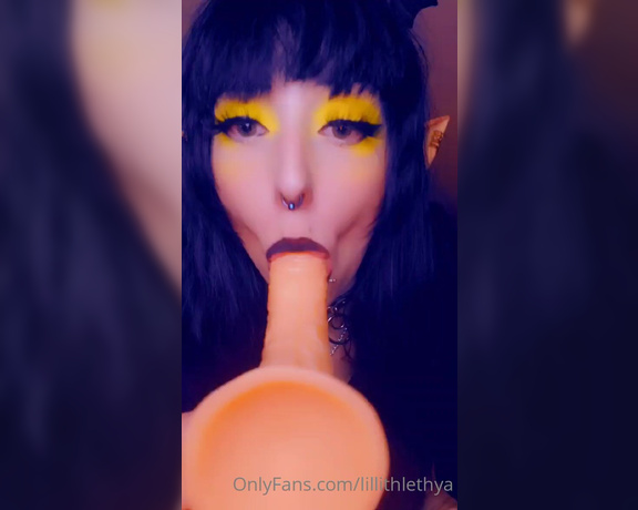 Lillith Lethya aka lillithlethya - 07-04-2020 OnlyFans Video - oopsies I got lipstick on it