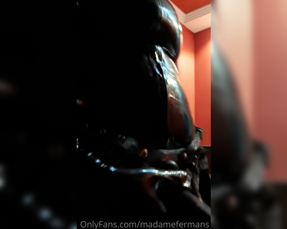 Madame Fermans aka madamefermans - 05-07-2021 OnlyFans Video - FULL BLACK LÁTEX AND STRAPON 2 vídeos_z7ni