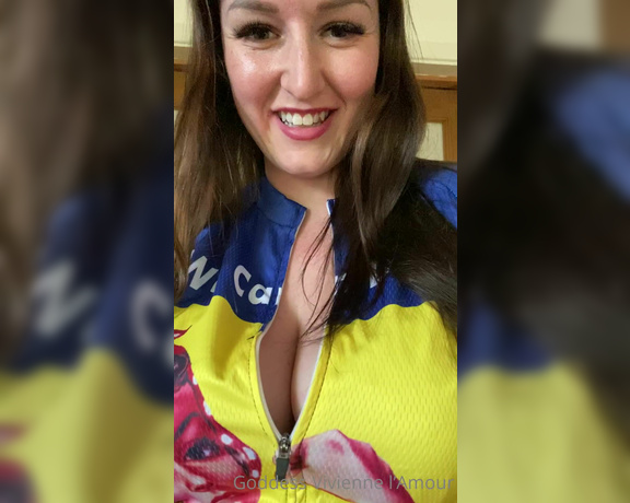 Vivienne L'Amour aka Vlproductionsuk OnlyFans - New cycling top and cleavage )