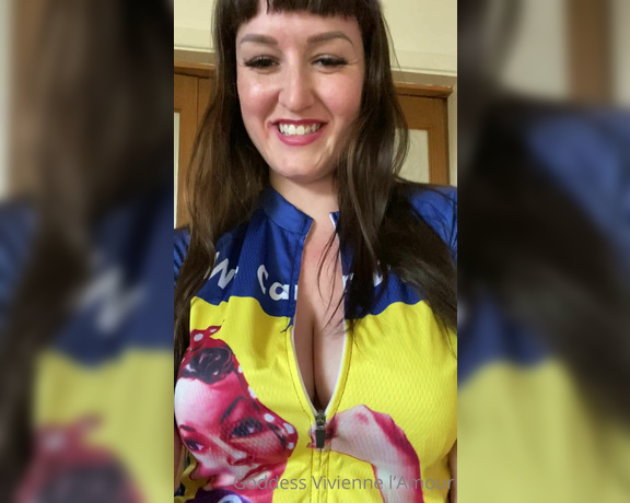 Vivienne L'Amour aka Vlproductionsuk OnlyFans - New cycling top and cleavage )