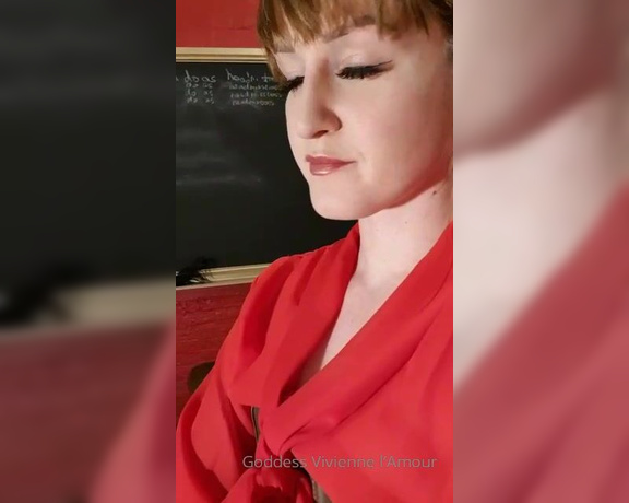 Vivienne L'Amour aka Vlproductionsuk OnlyFans - EXCLUSIVE & BRAND NEW VIDEO! 6 minute schoolroom humiliation clip