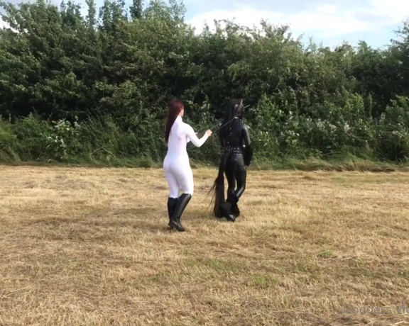 Vivienne L'Amour aka Vlproductionsuk OnlyFans - Task 11  The sun is shining, let’s head out for an hour of exercise  Pony Play style 3