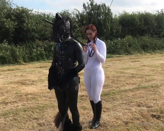 Vivienne L'Amour aka Vlproductionsuk OnlyFans - Task 11  The sun is shining, let’s head out for an hour of exercise  Pony Play style 3