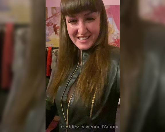 Vivienne L'Amour aka Vlproductionsuk OnlyFans - New leather outfit trying