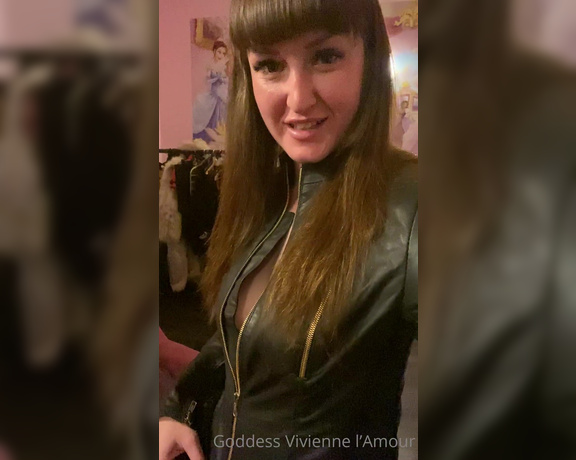 Vivienne L'Amour aka Vlproductionsuk OnlyFans - New leather outfit trying